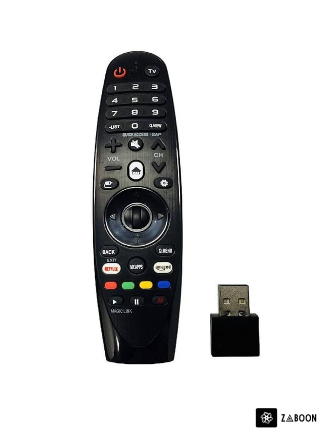 Zaboon MR-18/600 Replacement Magic TV Remote Control compatible with most LG Televisions Smart TVs Netflix and Prime Hot button Black