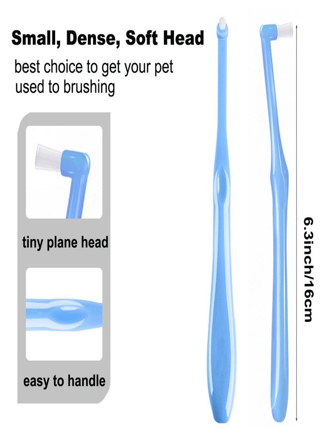 KnocKconK Three Sided Dog Toothbrush Kit, 2 Size Dog Toothbrush for Adult Puppy with Small Soft Head, Pet Teeth Deep Clean Dense Brush, Small Tooth Cleaning - Image 2