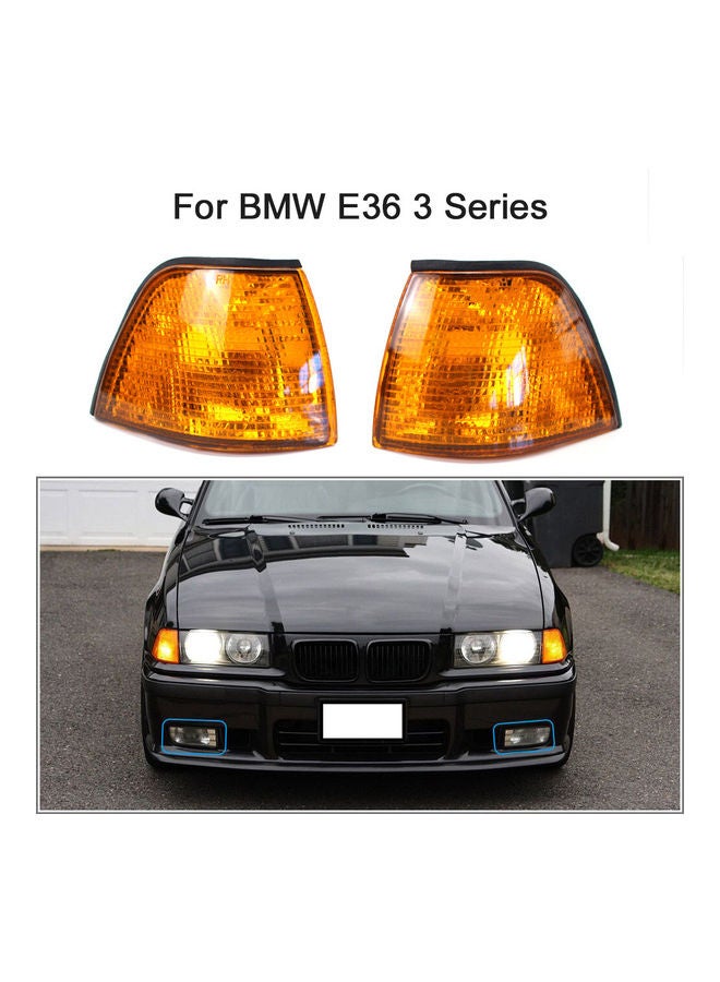 NIBEMINENT Pair Of Side Corner Signal Lights For BMW E36 3 Series 1992-1998 - Image 2