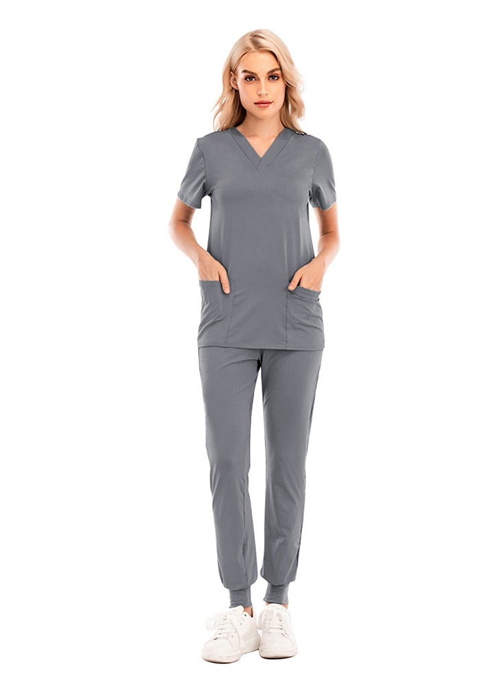 KUYING New V-neck Split Style Medical Work Uniform  - Image 1