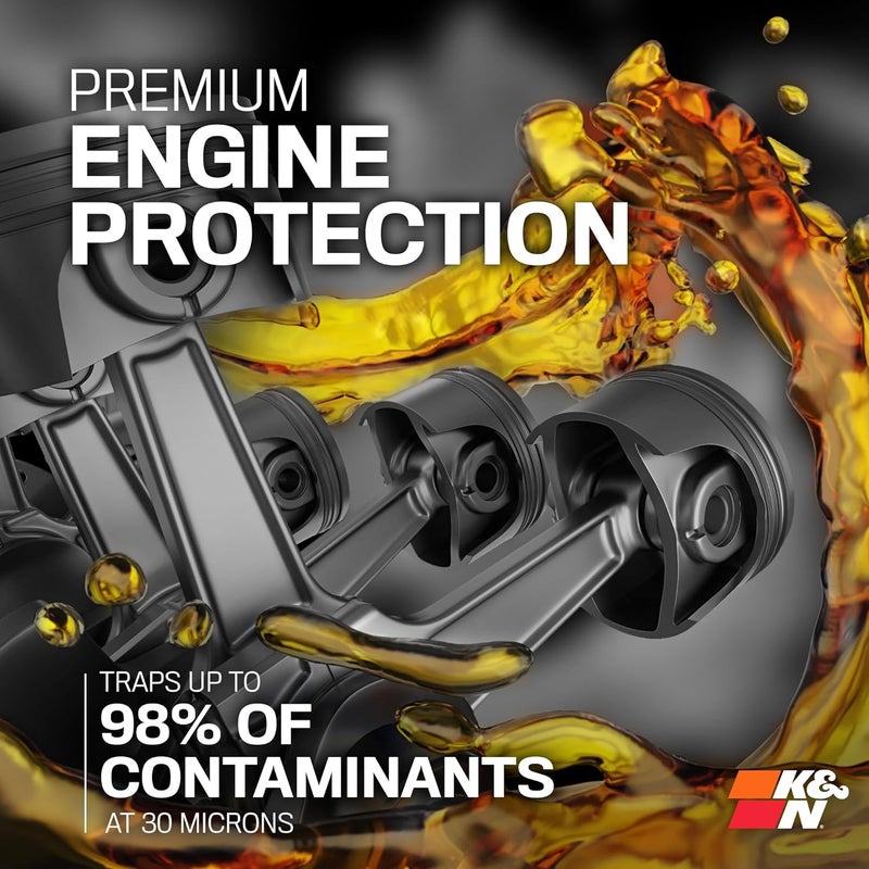 K+N Premium Oil Filter: Designed to Protect your Engine: Compatible with select vehicles, see product descripition for complete list, HP-2012 - Image 5