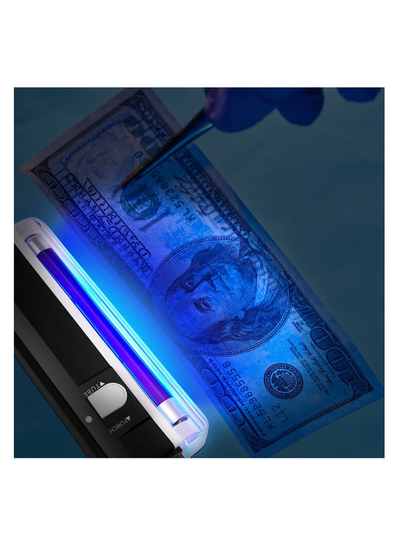 SYOSI - SYOSI, 2 Pcs UV Flashlight Black Light, Handheld Portable Blacklight LED UV Light Torch, Battery Operated Black Lights Counterfeit Bill Detector Light - Image 1