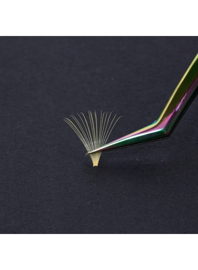 اكترول رموش صناعية ملونة سهلة التركيب، 9-16 مم، رموش صناعية صفراء فاتحة، تجعيدات على شكل حرف C، سهلة التركيب، 0.1 مم، رموش صناعية جاهزة، مستلزمات رموش كثيفة - Image 4