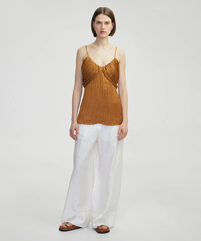 ابيكول Crinkle-Effect Top