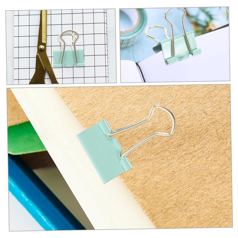 25mm Green Metal Long Tail Binder Clips 5pcs For Document Fixing And Paper Organizing - Image 5
