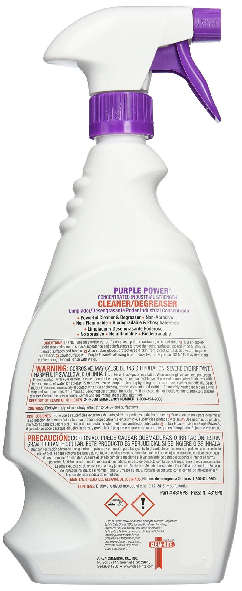 Aiken 4315PS Cleaner (PURPLE POWER 32OZ) - Image 2
