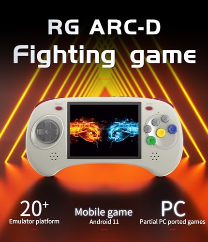 Voacle RG ARC D Retro Handheld Game Console Dual OS Android 11 and Linux System with 128G SD Card 4541 Games Support 5G WiFi 42 Bluetooth Moonlight Streaming and TV Output Gray - Image 5