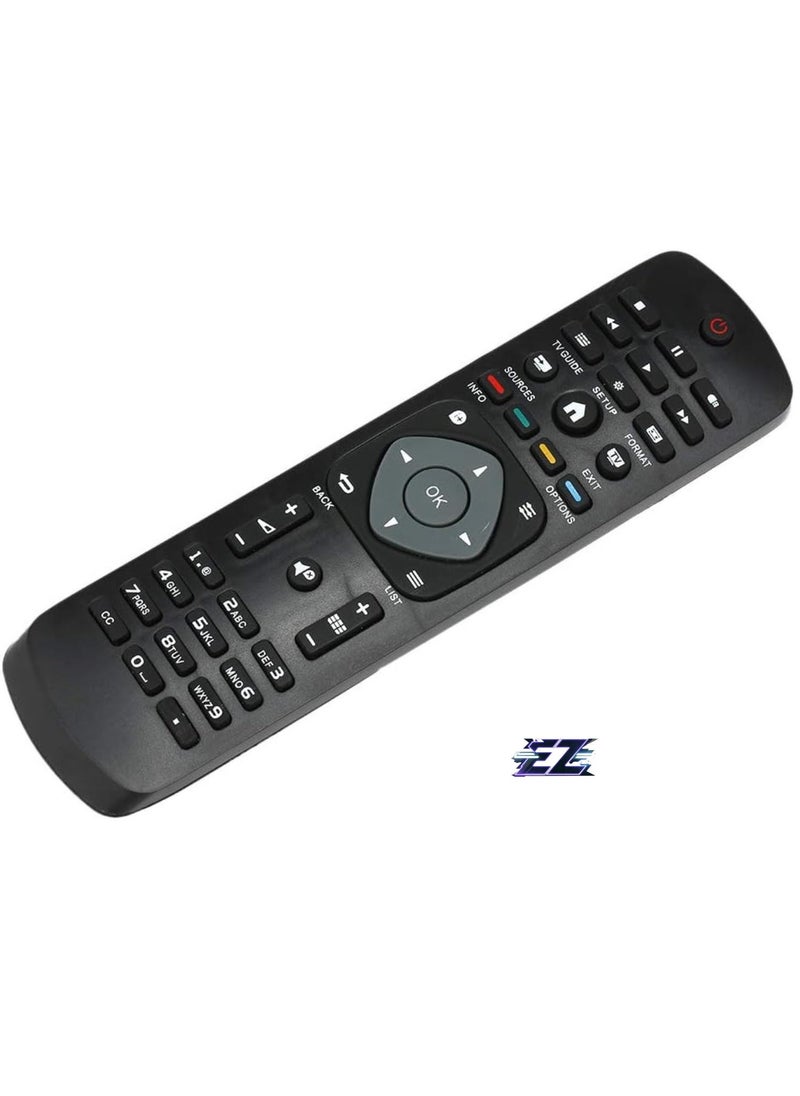 BGM - Replacement Smart Wireless Remote Control for Philips LCD Smart Digital HD TV - Black with battery - Image 1