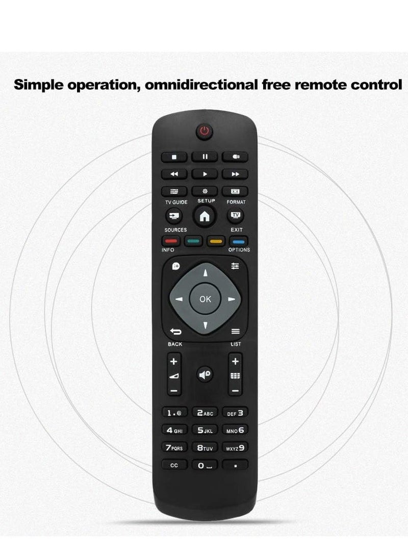 BGM - Replacement Smart Wireless Remote Control for Philips LCD Smart Digital HD TV - Black with battery - Image 1