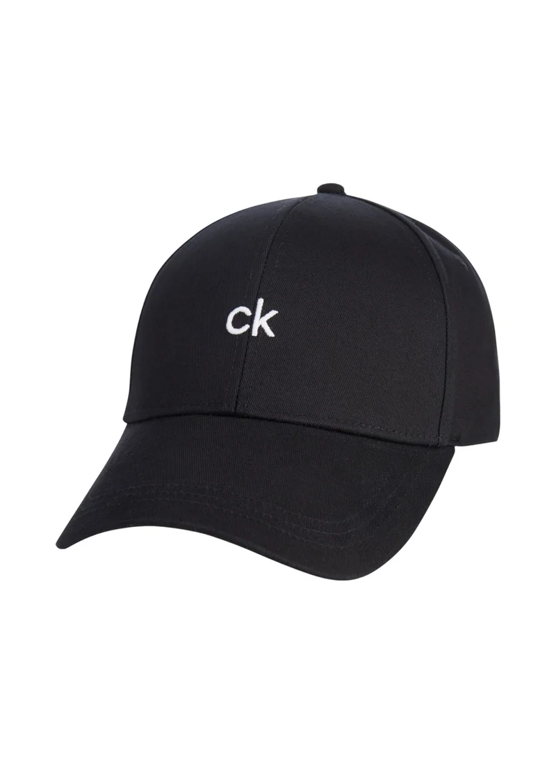 CALVIN KLEIN Men's Center Cap - Cotton, Black