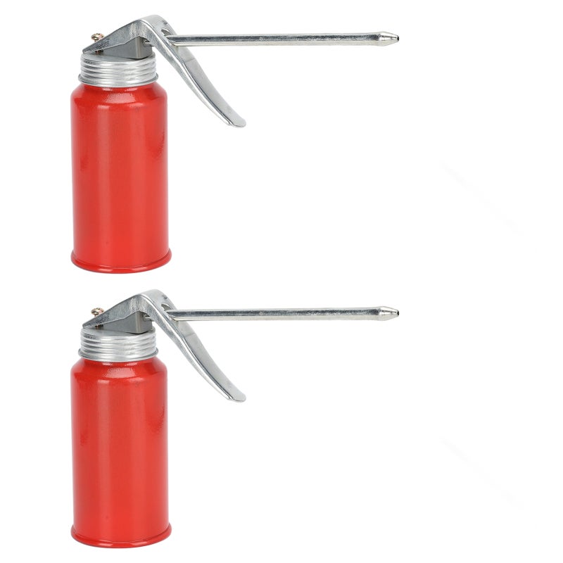 Cold Rolled Steel Oil Can 200ml Curved Handle - Smooth Spring Efficient Oiler for Bicycles Motorcycles Machinery Lubrication - Image 5