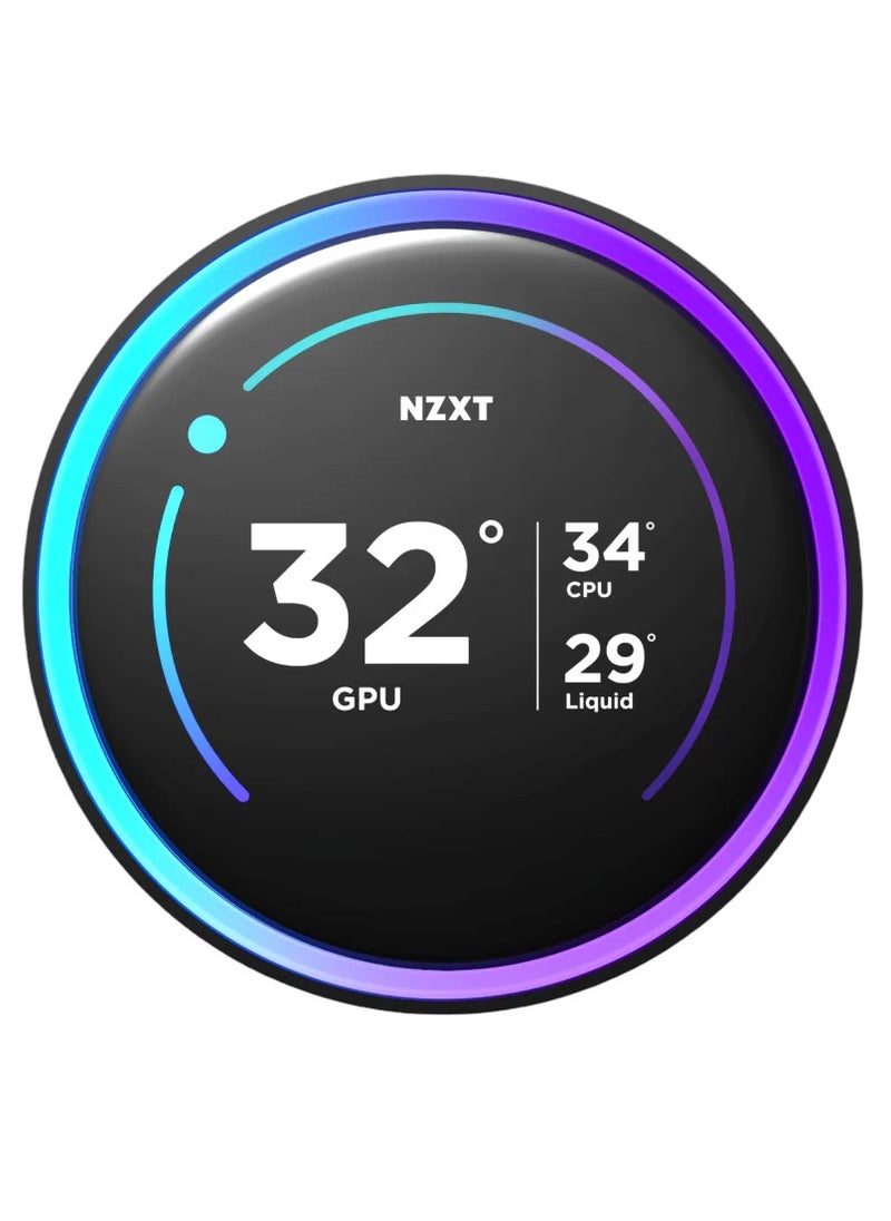 NZXT Kraken Elite 360 RGB - AIO CPU Liquid Cooler - 360mm Radiator - F360 RGB Core Fan - Customizable 2.72" IPS LCD Turbine Pump - Intel® LGA 1700, 1200/115X, 1851 - AMD® AM5, AM4 - White  - Image 3