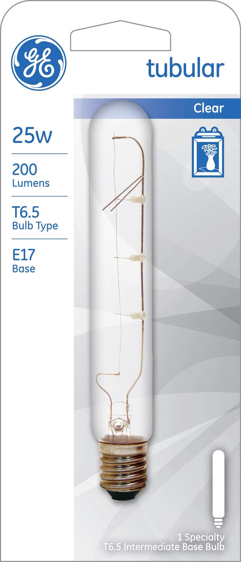 GE 44727 25-Watt Tubular Light T6.5 1CD Light Bulb - Image 2