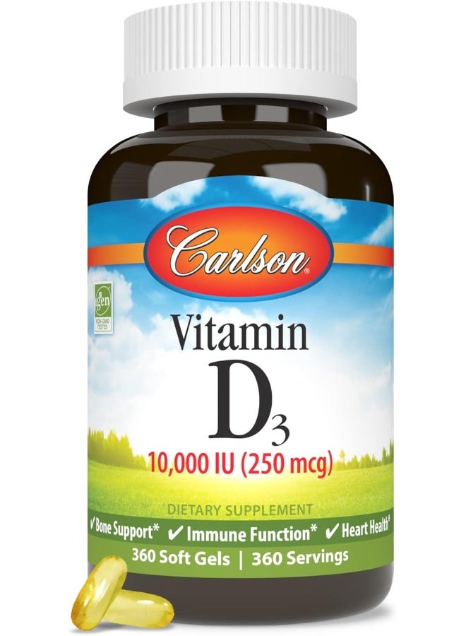 Carlson كبسولات فيتامين د3 الطرية للبالغين - 360 حبة - Image 5