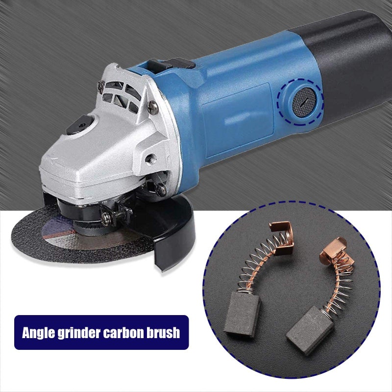 Create idea Create idea 2 Pairs of Motor Carbon Brushes 12X8X5mm Compatible with WS125 Black & Decker G720 Angle Grinder Replacement Accessories  - Image 2