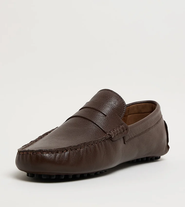 Hush Puppies  Hush Puppies Men's Dark Brown Moccasins/Loafer for Men | Best Price UAE