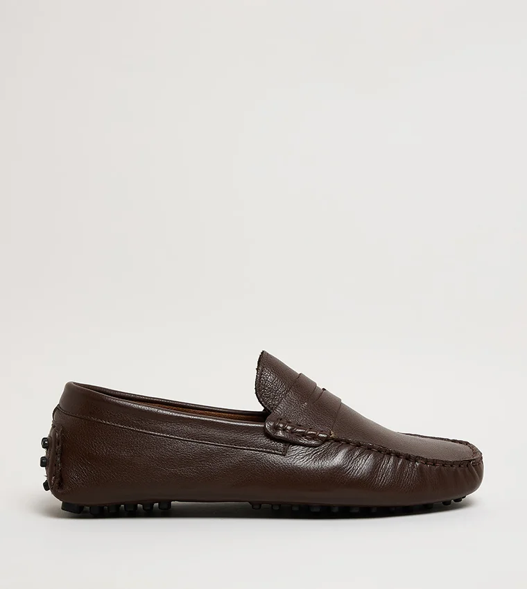 Hush Puppies Men's Dark Brown Moccasins/Loafer