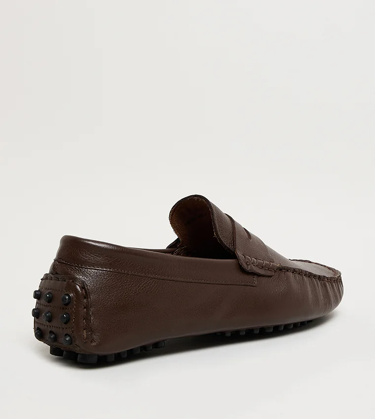 Hush Puppies  Hush Puppies Men's Dark Brown Moccasins/Loafer for Men | Best Price UAE