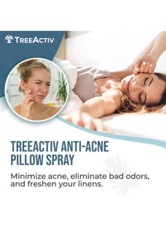 TreeActiv Anti-Acne Pillow Spray, 4 fl oz, Lavender Sleep Spray for Pillows, Pure Lavender Essential Oil Air Freshener, Pillow Linen Spray for Bedding, Aromatherapy Lavender Spray for Sleep, 1000 Sprays  - Image 2