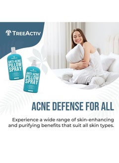 TreeActiv Anti-Acne Pillow Spray, 4 fl oz, Lavender Sleep Spray for Pillows, Pure Lavender Essential Oil Air Freshener, Pillow Linen Spray for Bedding, Aromatherapy Lavender Spray for Sleep, 1000 Sprays  - Image 3