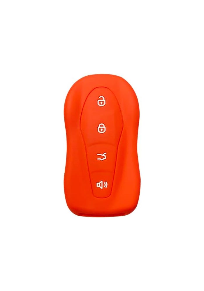 7Cylinder Silicone 4 Button Key Fob Cover for Geely - Waterproof and Anti-Dust (2 Pcs)