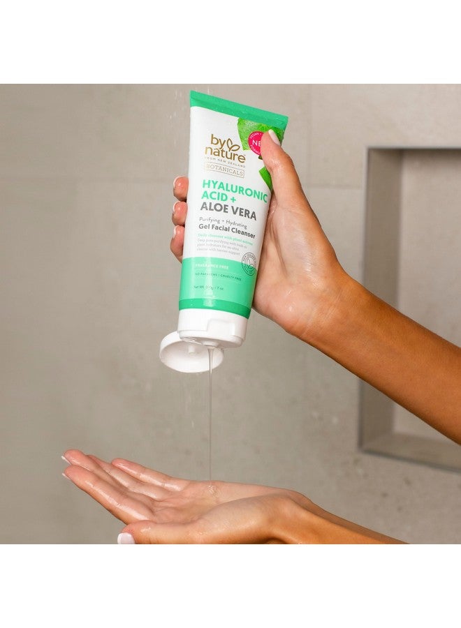 باي نيتشر حمض الهيالورونيك + منظف الوجه بالصبار لترطيب وتفتيح بشرتك، العناية بالبشرة من نيوزيلندا، منظف الوجه الفاخر، 7 أونصة - Image 2
