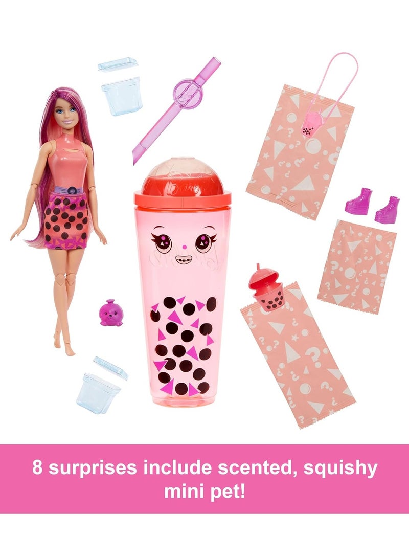 Barbie Pop Reveal Juicy Bubble Tea Series - Mango Mochi Doll - Image 5