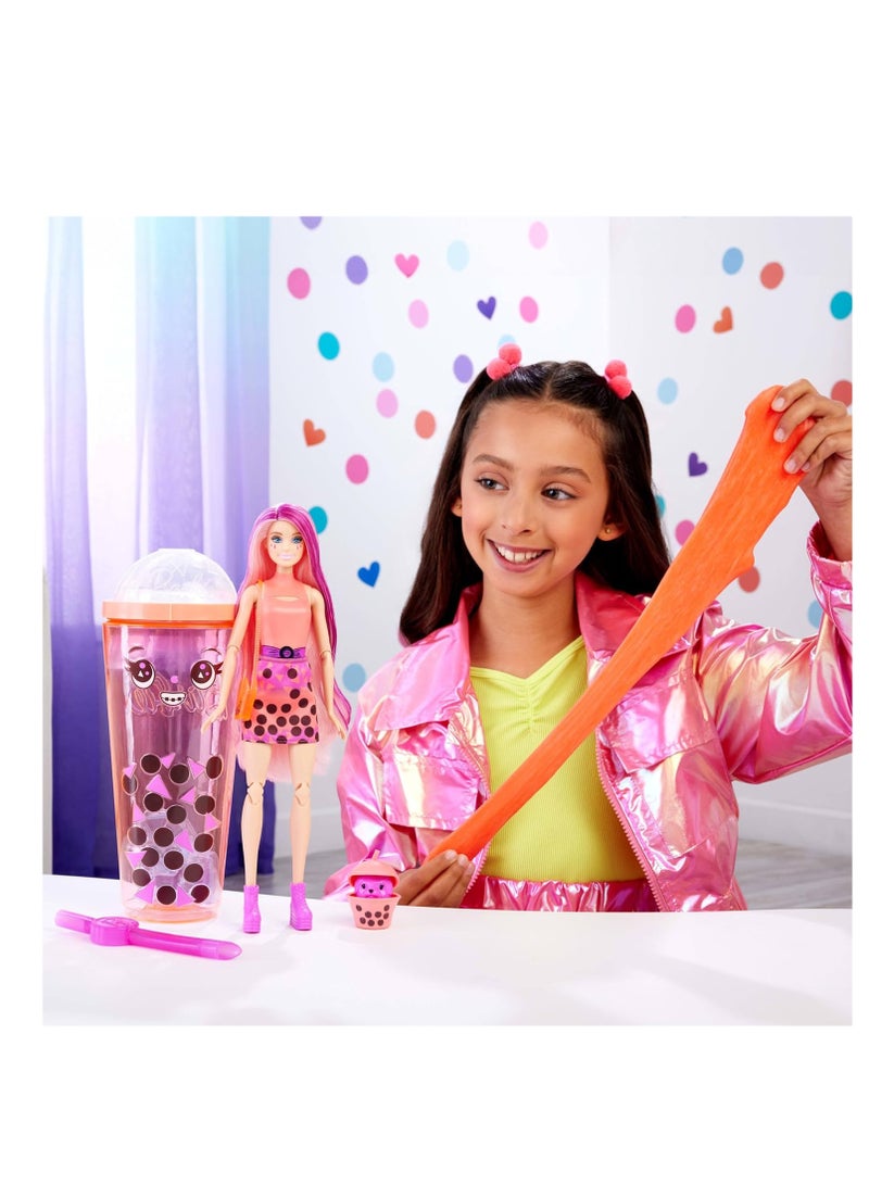 Barbie Pop Reveal Juicy Bubble Tea Series - Mango Mochi Doll - Image 2