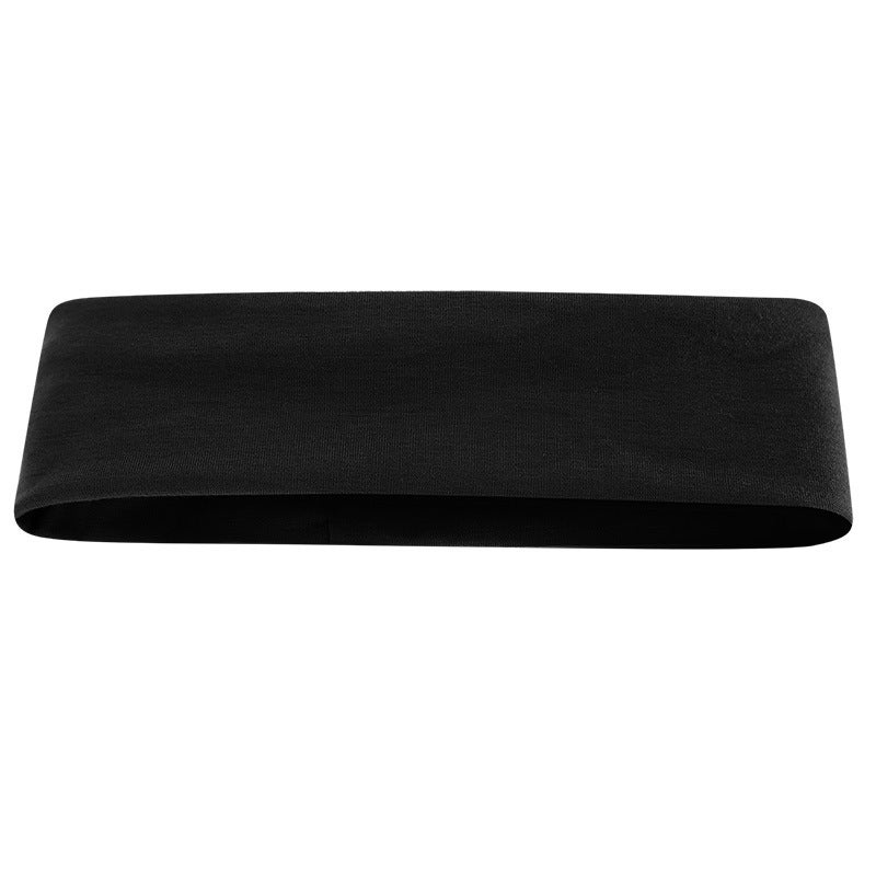 Generic Elastic Yoga Sports Headband Sweat-Absorbent Non-Slip black 