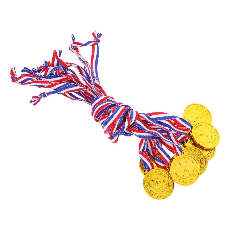 10pcs Medals For Awards Award Medals Winner Awards For Sports Party Tournaments Prizes Competitions Golden - Image 1