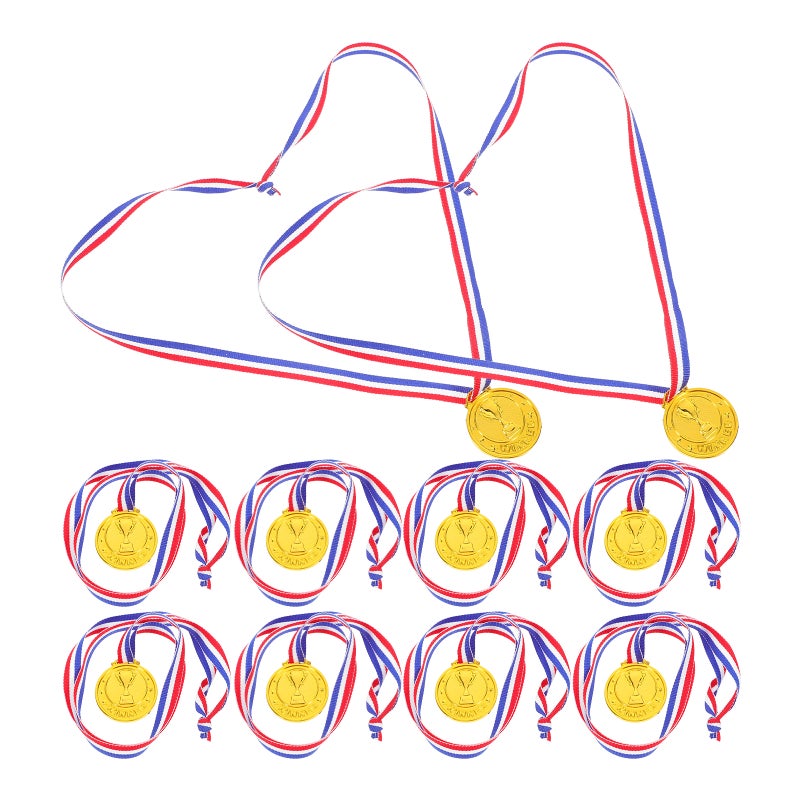 10pcs Medals For Awards Award Medals Winner Awards For Sports Party Tournaments Prizes Competitions Golden - Image 3