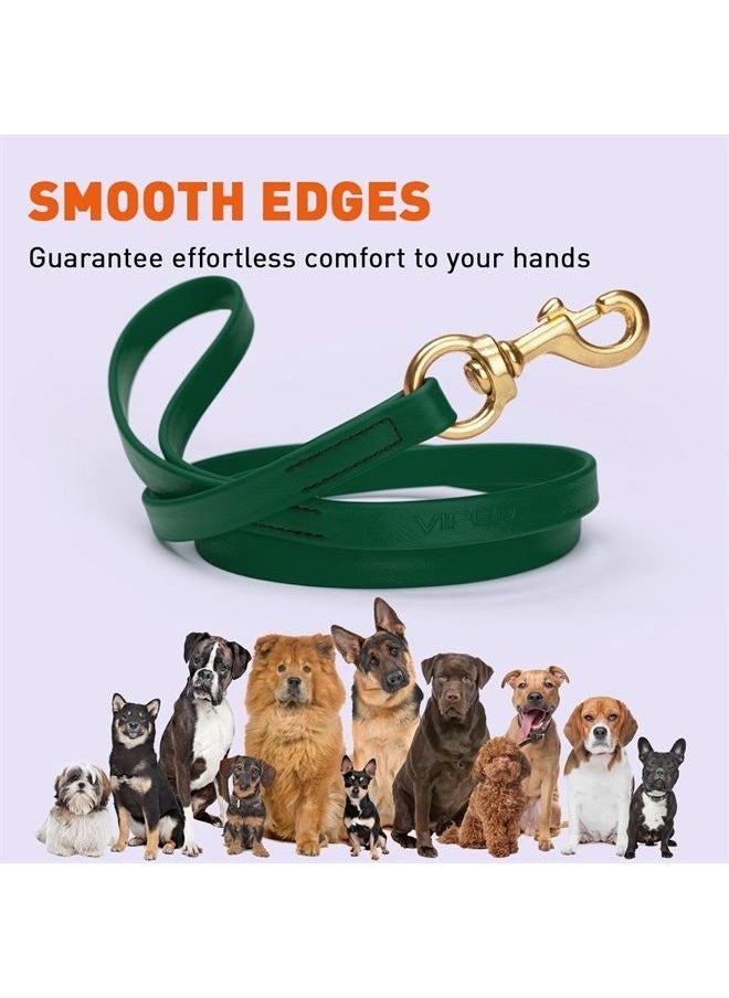 Viper Biothane K9 Working Dog Leash Waterproof Lead for Tracking Training Schutzhund Odor-Proof Long Line with Solid Brass Snap for Puppy Medium and Large Dogs 4ft, Hunter Green  - Image 3
