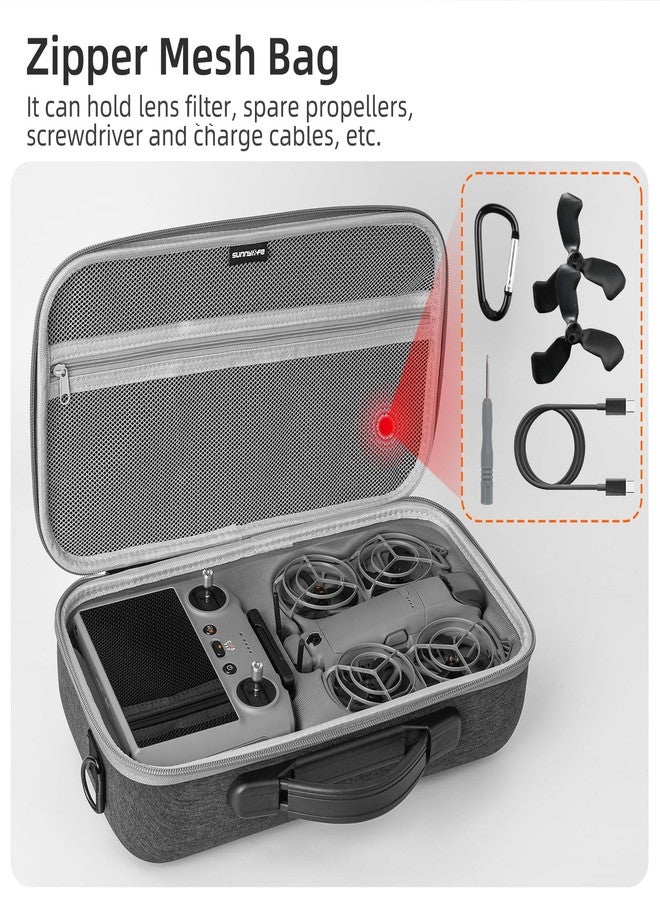 FSIDIWT Carrying Case for DJI Neo 2 Accessories, Portable Travel Shoulder Bag for DJI Neo 2 Fly More Combo, Compatible with RC 2 Remote Controller and 6 Intelligent Flight Batteries - Image 4