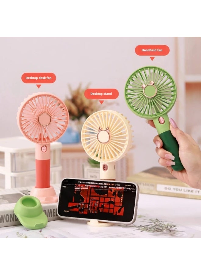مروحة يد محمولة قابلة لإعادة الشحن USB – تصميم أنيق وألوان متعددة  - Image 3