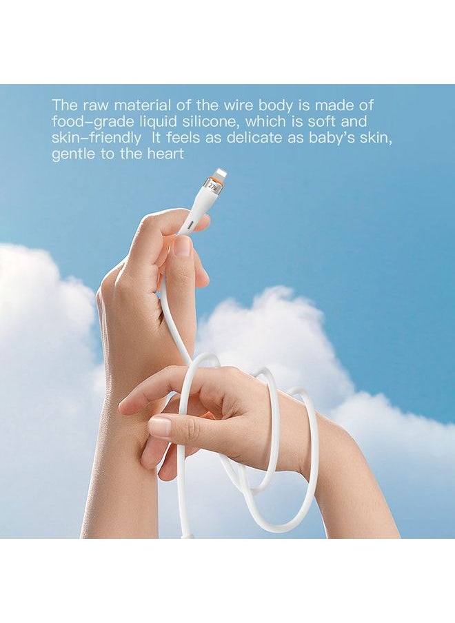 Totu TOTU CB-2 Series USB-C / Type-C to USB-C / Type-C Aluminum Alloy Skin Feel Data Cable, Length:1m(White)  - Image 2