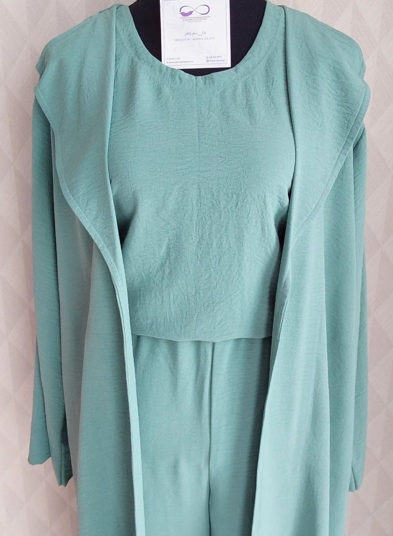 ALREESH ALBANAFSAJI TRAVEL SET green