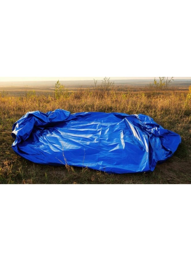 Midwest Blue Tarpaulin Waterproof Heavy Duty – UV Resistant Plastic Cover Sheet with Reinforced Edges & Rustproof Grommets – All Weather Protection - Image 3