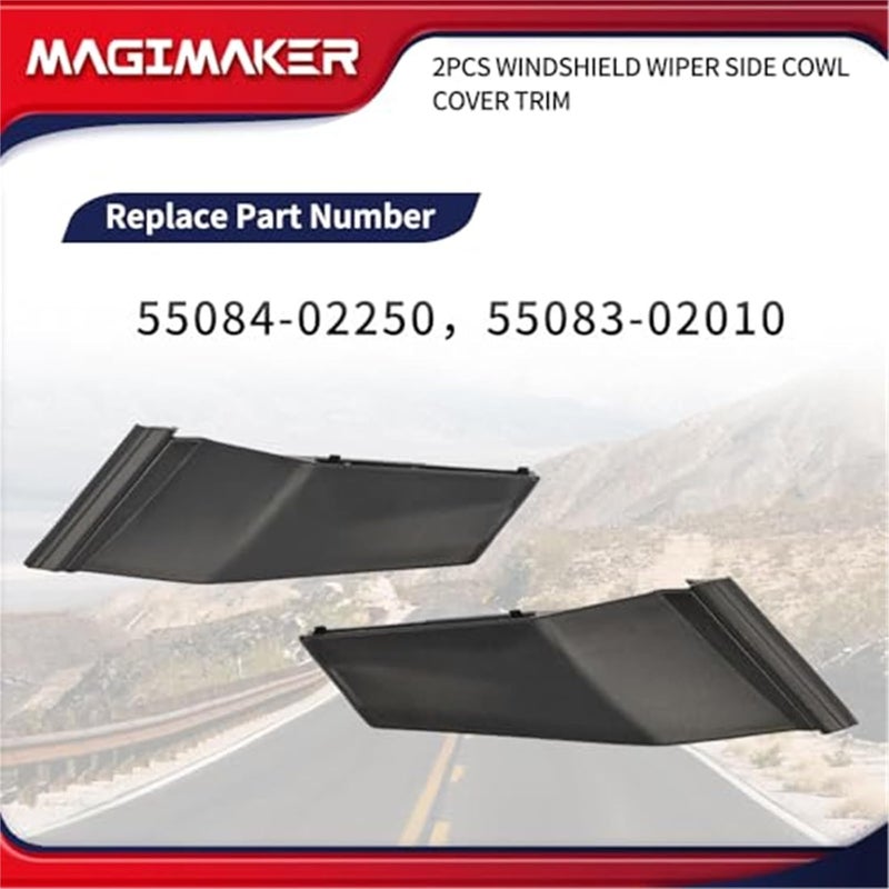 Wivplex Windshield Wiper Side Cowl Cover Trim for Toyota Corolla - Image 2