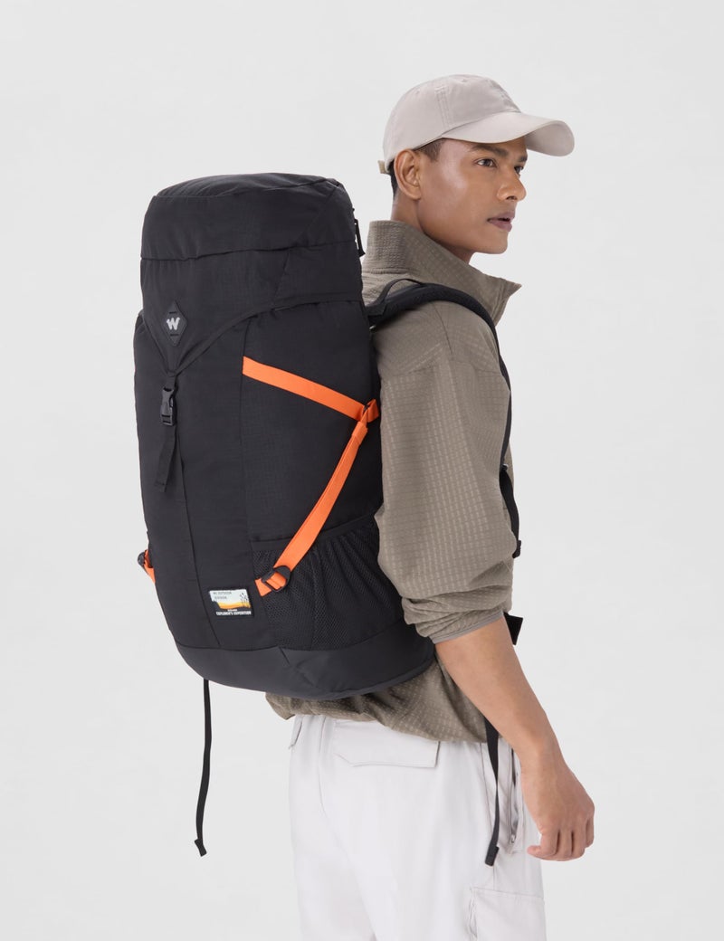 Wildcraft Polyester Rucksack for Men & Women â€“ Expedition RSK 45 Backpack | Unisex Durable Lightweight & Stylish â€“ Perfect for Travel Trekking and Work (Black) - Image 2