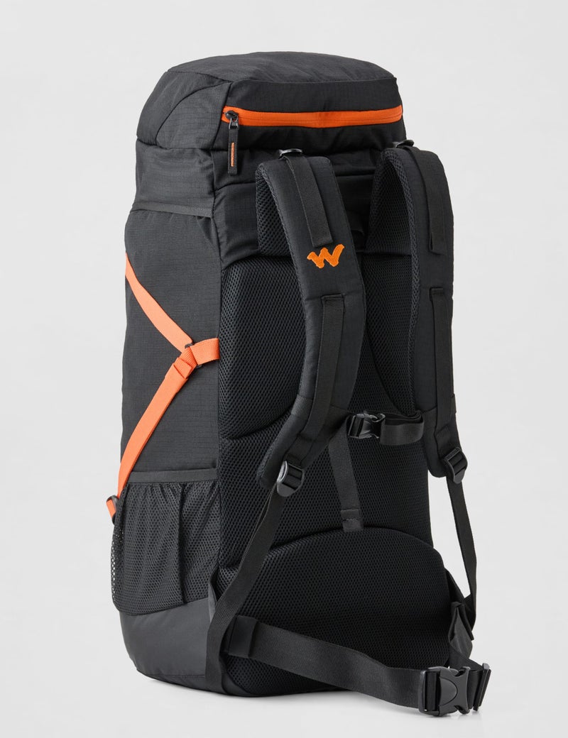 Wildcraft Polyester Rucksack for Men & Women â€“ Expedition RSK 45 Backpack | Unisex Durable Lightweight & Stylish â€“ Perfect for Travel Trekking and Work (Black) - Image 3
