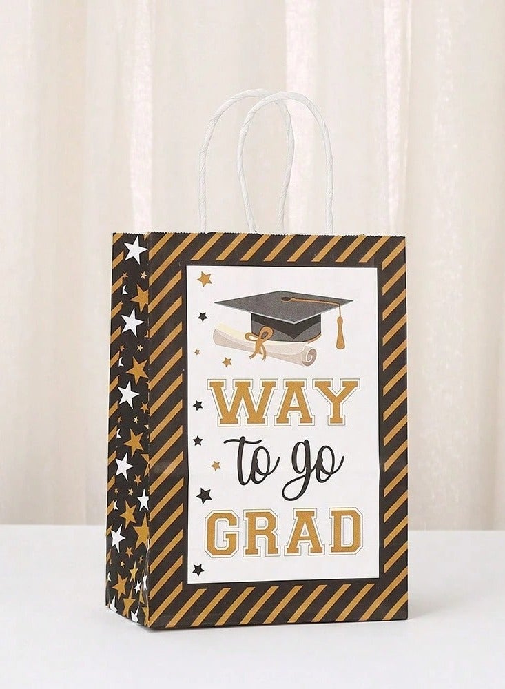 توزيعات تخرج اكياس لتوزيع هدايا التخرج تناسب حفلات تخرج المدارس والجامعات  12 كيس لتقديم جميع انواع الهدايا - Image 2