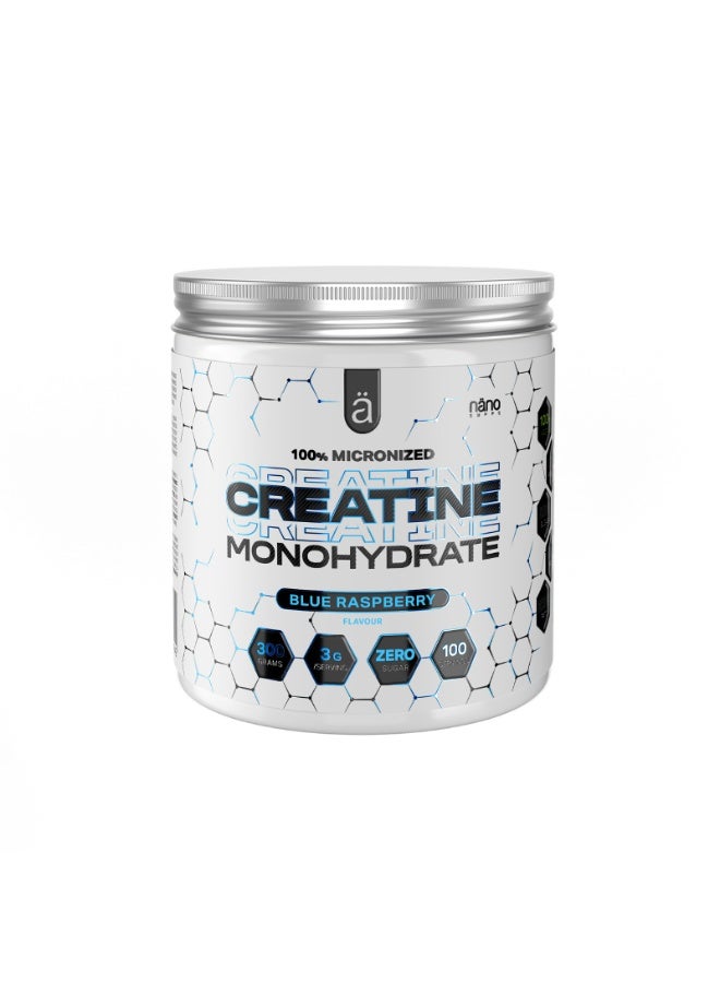 Creatine Monohydrate 300gr  Blueberry Flavor