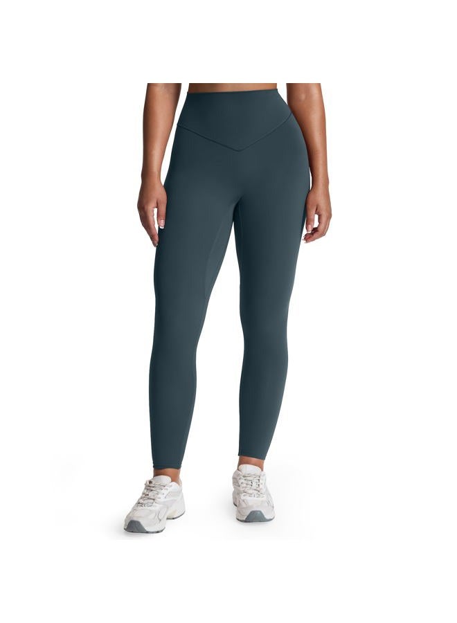 Aoxjox High Waisted Workout Breeze Leggings for Women Tummy Control Buttery Soft Yoga Pants, Blueberry, S - Image 1