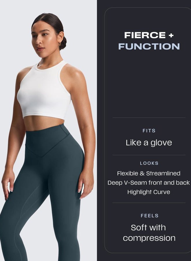 Aoxjox High Waisted Workout Breeze Leggings for Women Tummy Control Buttery Soft Yoga Pants, Blueberry, S - Image 4