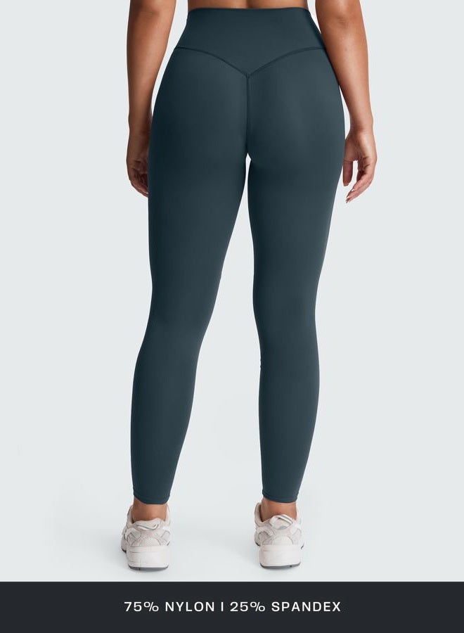 Aoxjox High Waisted Workout Breeze Leggings for Women Tummy Control Buttery Soft Yoga Pants, Blueberry, S - Image 5