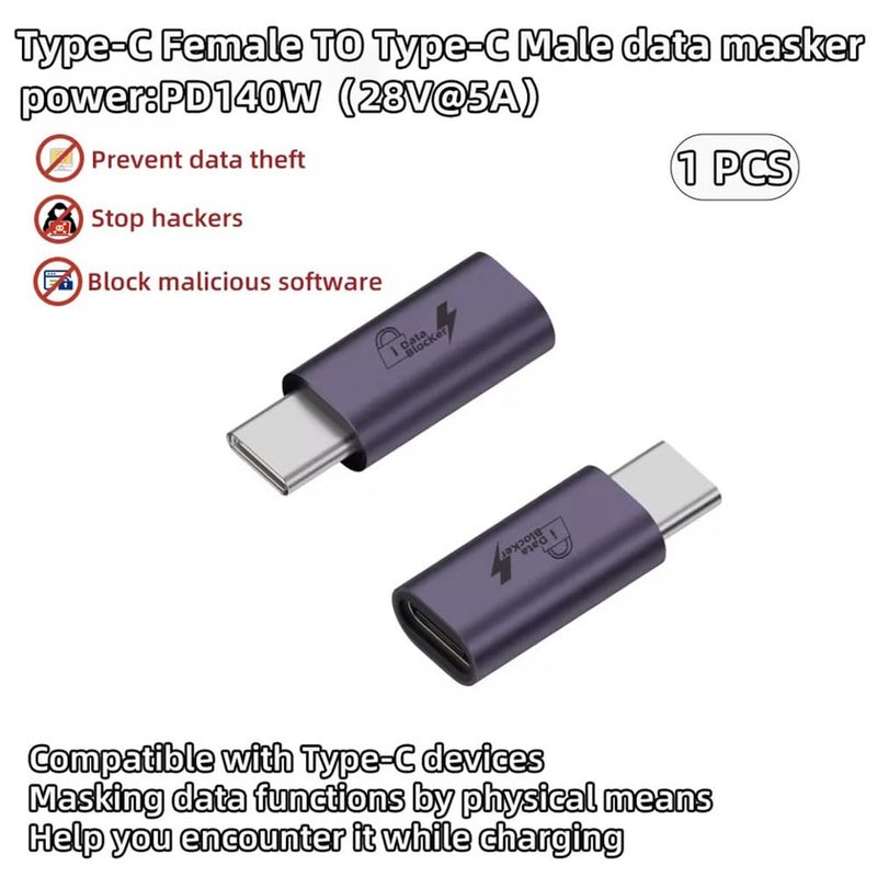 ETZIN USB C Data Blocker, Type C Data Blocker Only for Charge, Protect Against Juice Jacking, Refuse Hacking Provide Safe Charging EPL-1524CC - Image 4