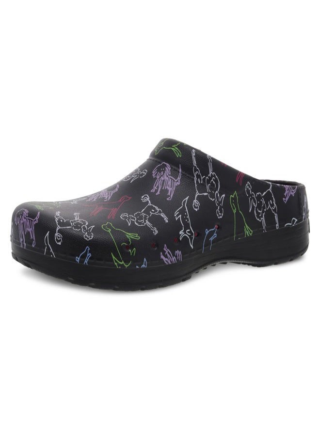 Dansko Kane Slip-On Mule Clog for Women - Lightweight Cushioned Comfort and Removable EVA Footbed with Arch Support - Easy Clean Uppers, Dog, 8.5-9 - Image 1
