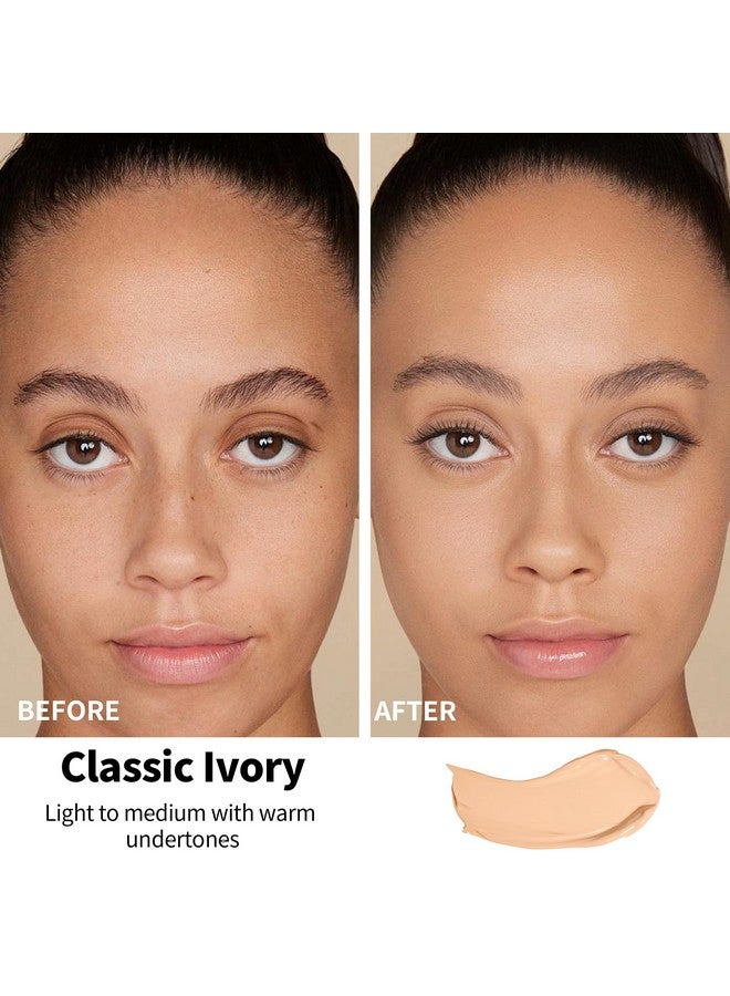 FV FV 2 Pack Waterproof Foundation, Lightweight & Medium Coverage Foundation with Matte Finish, Oil Control Long Lasting Liquid Foundation Makeup for Oily Normal Skin (Classic Ivory, 1.05 fl.oz) - Image 3