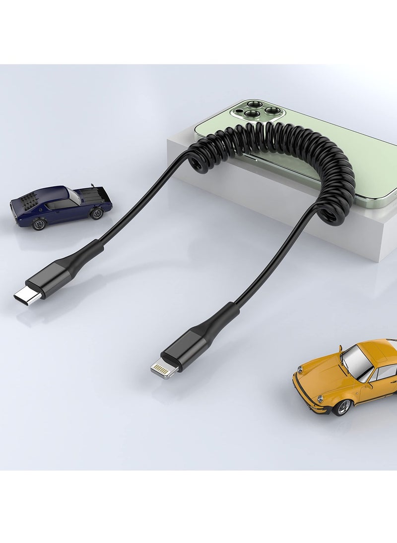 Desert - 60W Type-C to Lightning Fast Charging and Sync Cable with 1 Meter Length Desert DS-204 - Black - Image 1