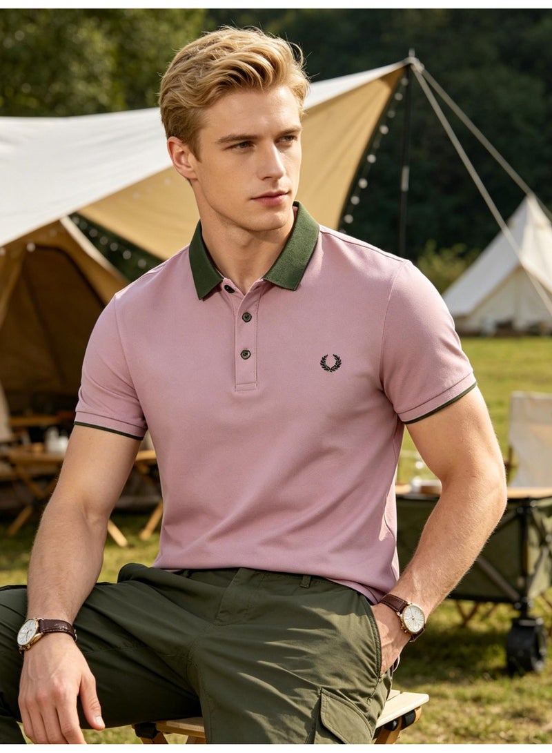 FRED PERRY short-sleeved Polo shirt with contrast lapels for men and women in summer casual couple tops. - Image 3